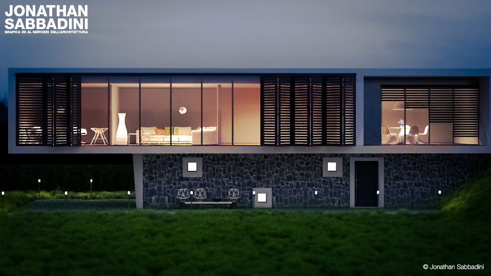 La luce e la sera, 3d render