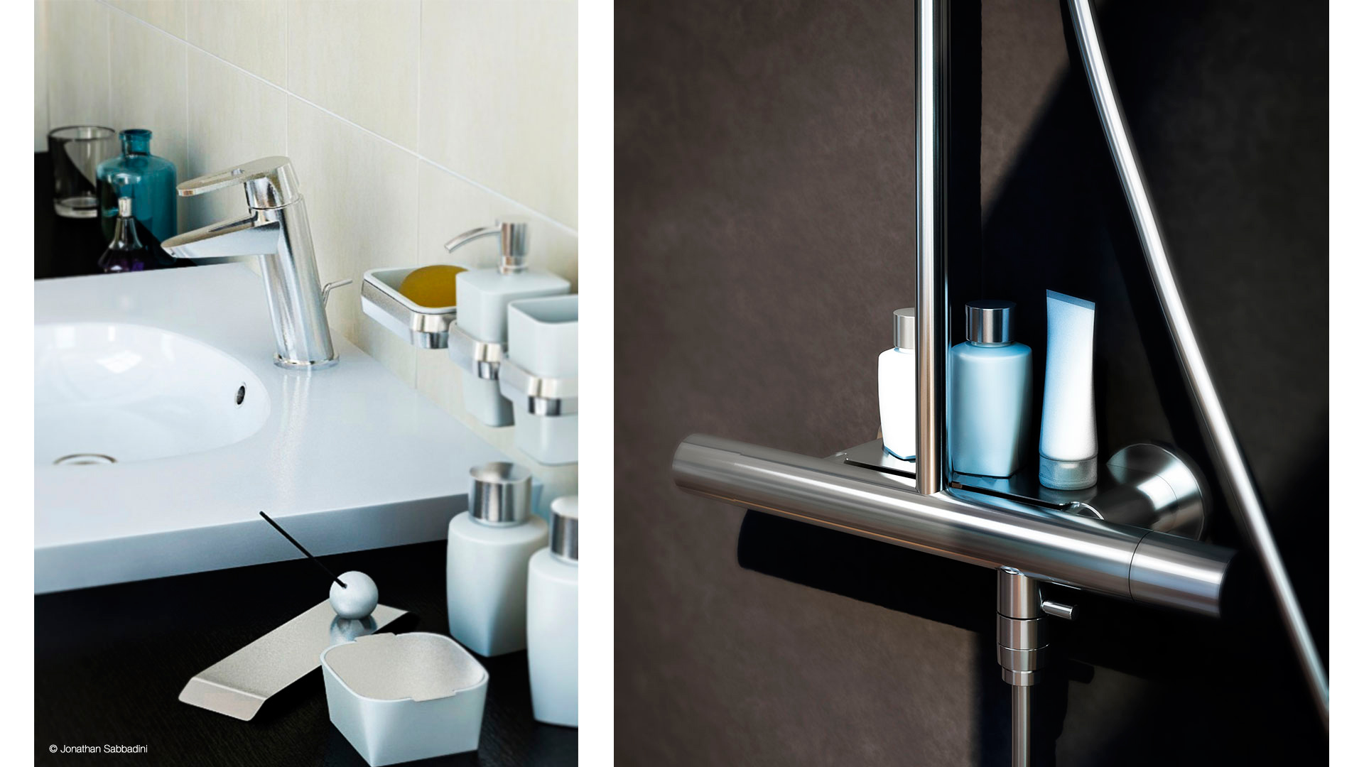 render fotorealistico di prodotti per catalogo di rubinetterie