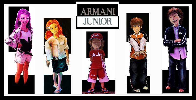 armani junior illustrazioni