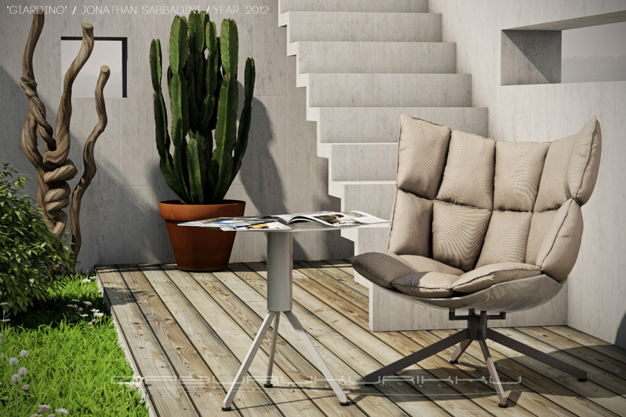 render giardino