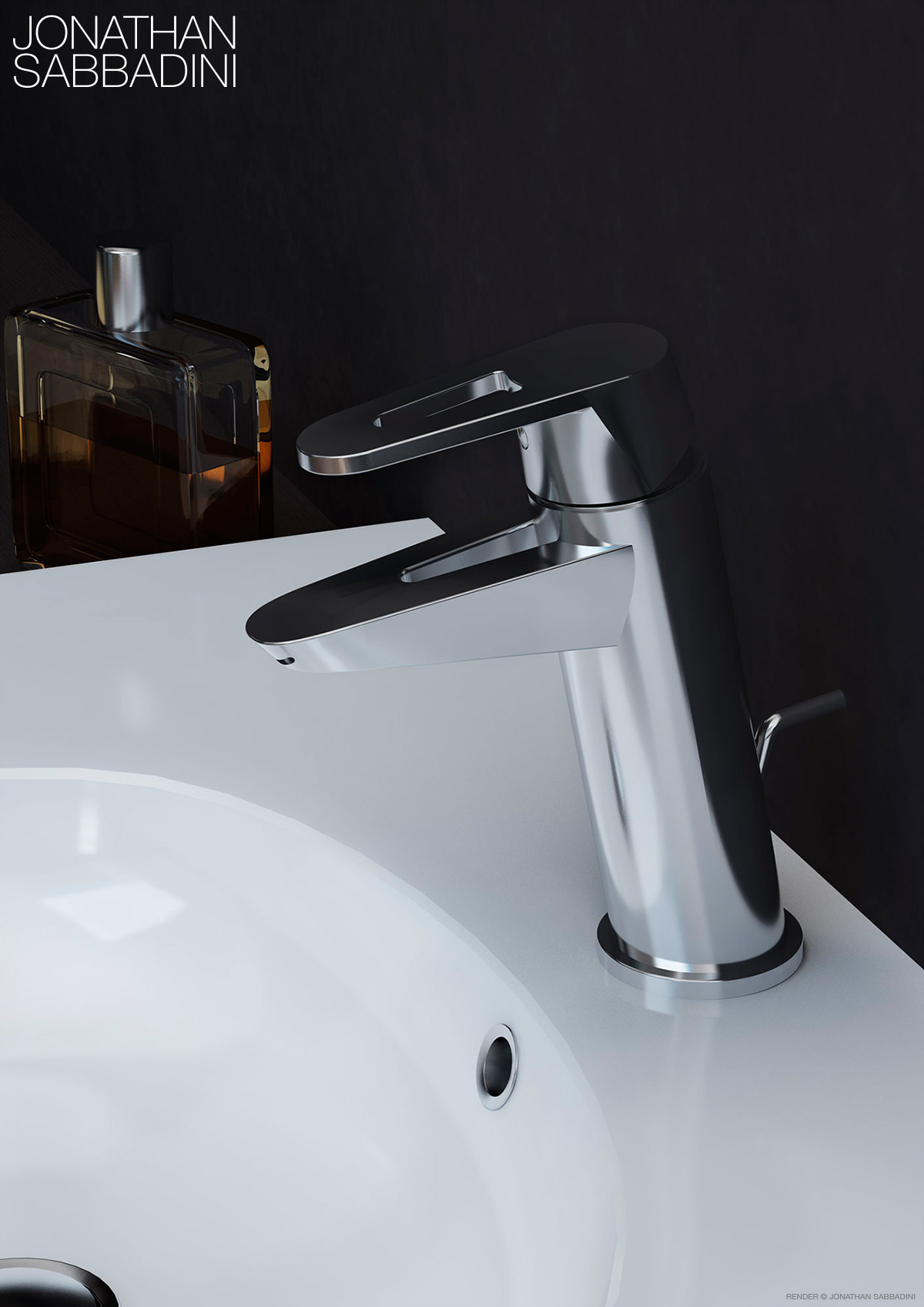 render fotorealistico per catalogo Alpi Rubinetterie